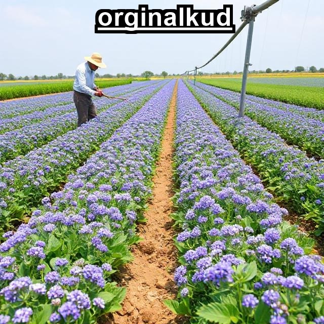 آبیاری گل گاو زبان